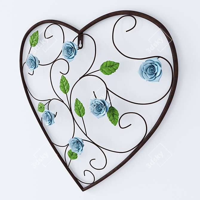 Elegant Floral Wall Decor: Clayre & Eef 3D model image 2