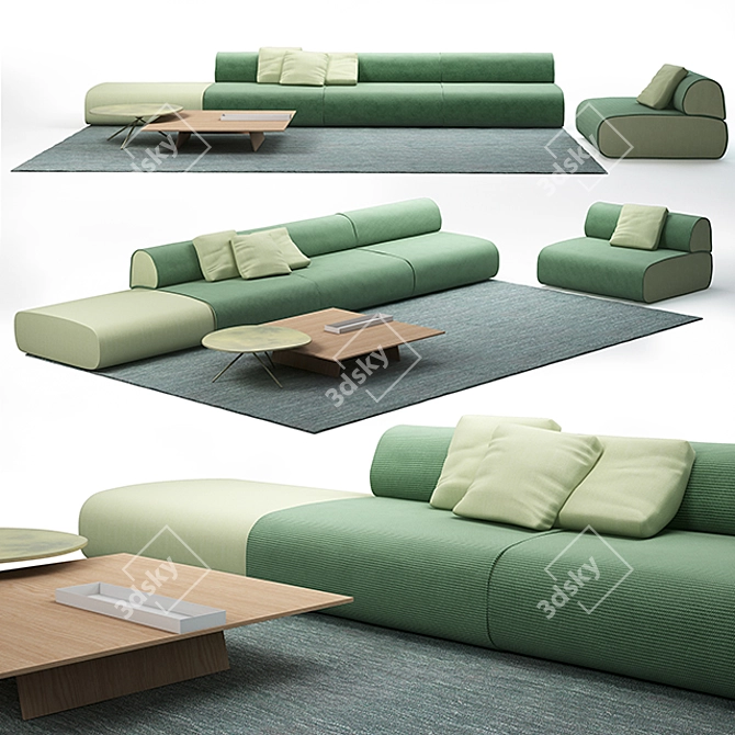 Ola Paola Lenti: Stylish Furniture Collection 3D model image 1