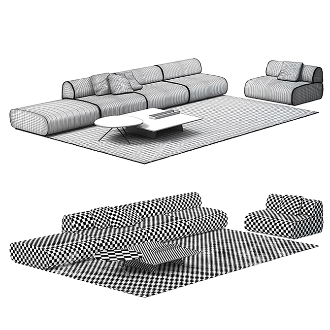 Ola Paola Lenti: Stylish Furniture Collection 3D model image 3