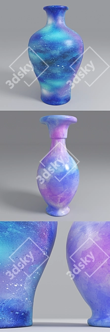 Hand-painted Ceramic Vase 3D model image 3