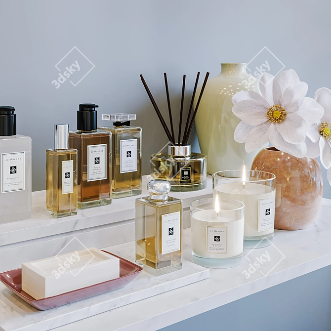 Luxury Jo Malone Bathroom Set 3D model image 2