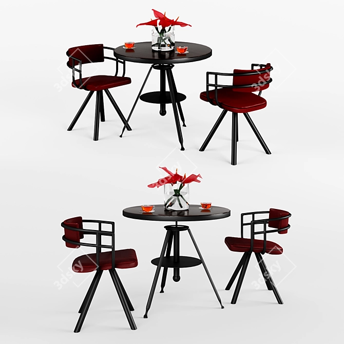 Austin Powers: Stylish Modern Table 3D model image 1