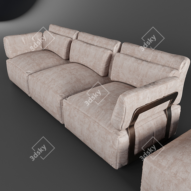 Modern Elegance: Ego Miami Sofa 3D model image 2