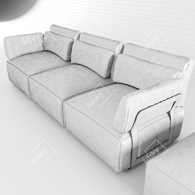 Modern Elegance: Ego Miami Sofa 3D model image 3