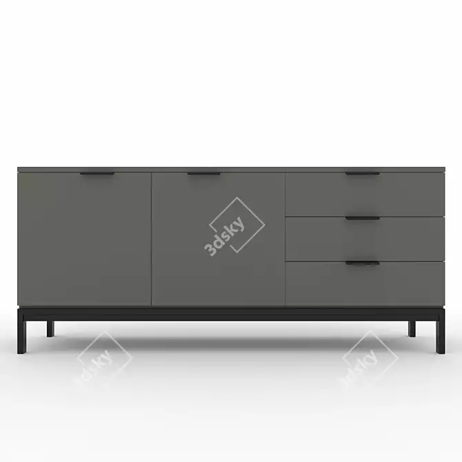 Modern Cabinet Harmony 3D model image 1