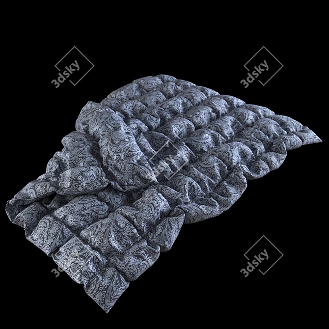 Luxury PolyBlend Bedding 3D model image 2