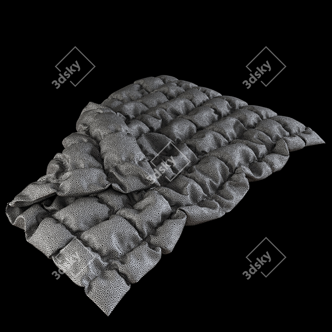 Luxury PolyBlend Bedding 3D model image 3