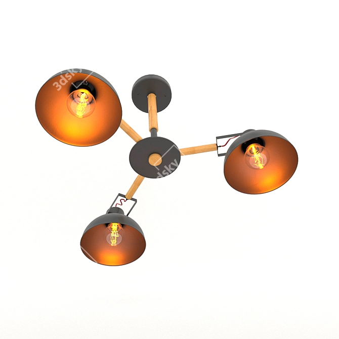 Modern Forest Chandelier 3D model image 1