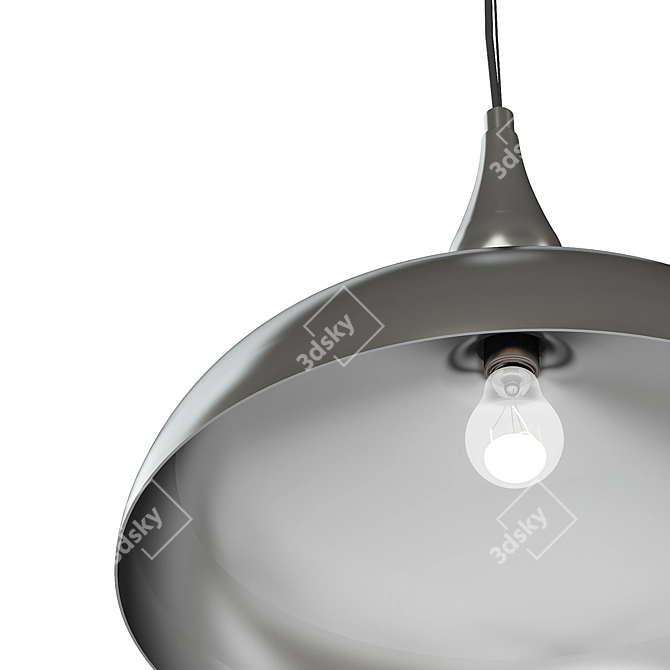 Bell Pendant Light: Elegant and Adjustable 3D model image 2