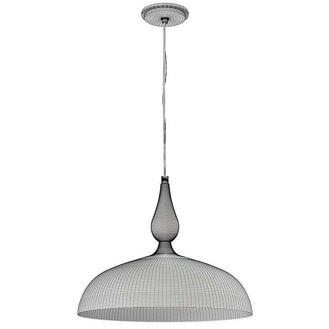 Bell Pendant Light: Elegant and Adjustable 3D model image 3