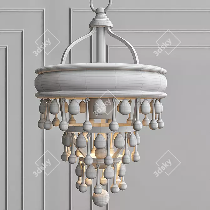 Sparkling Elegance: Calypso Mini Chandelier 3D model image 2