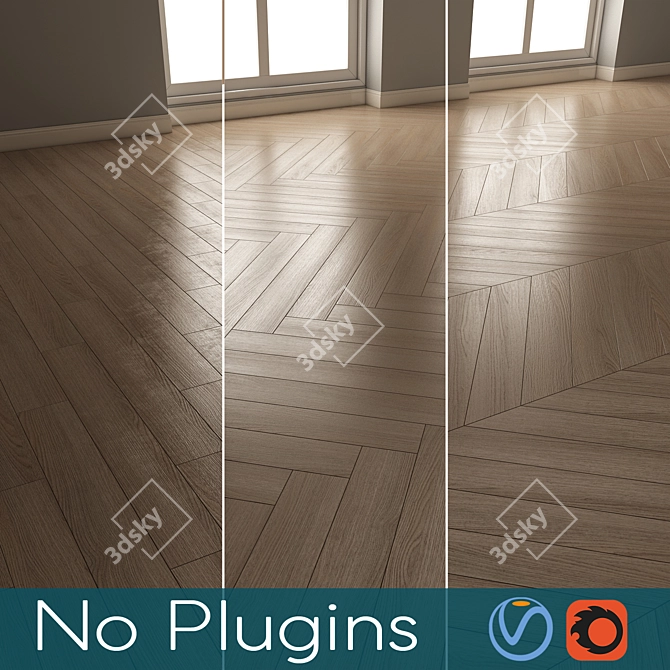 Sleek Modern Floor Design 3D model image 1