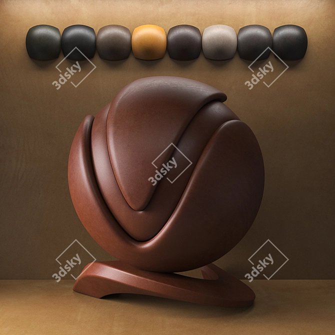 Waxy Pull Up Leather Collection 3D model image 2
