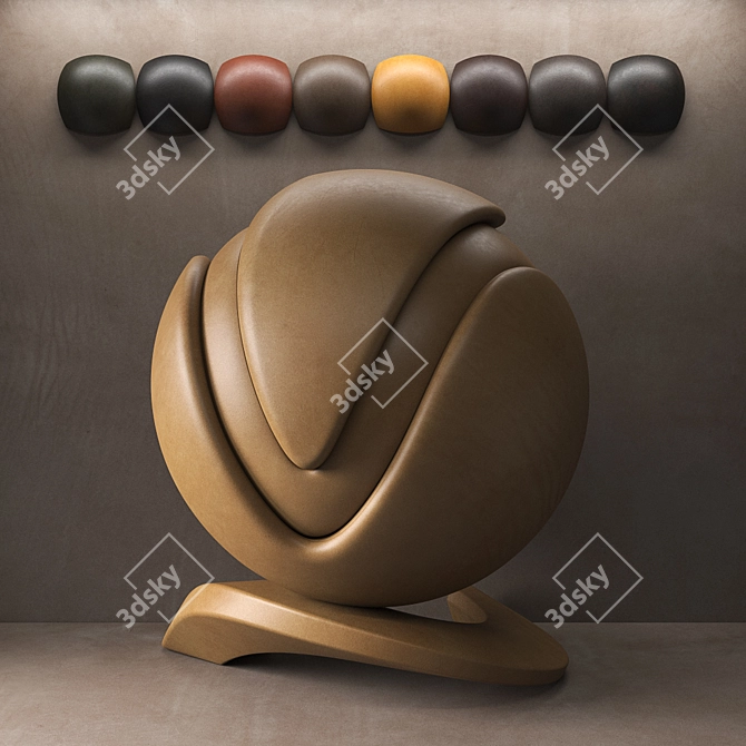 Waxy Pull Up Leather Collection 3D model image 3
