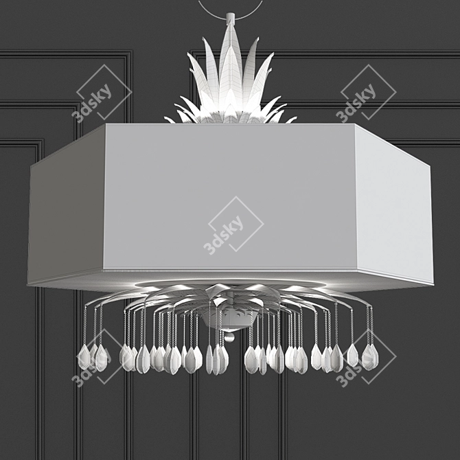 Elegant Vivienne Chandelier 3D model image 2