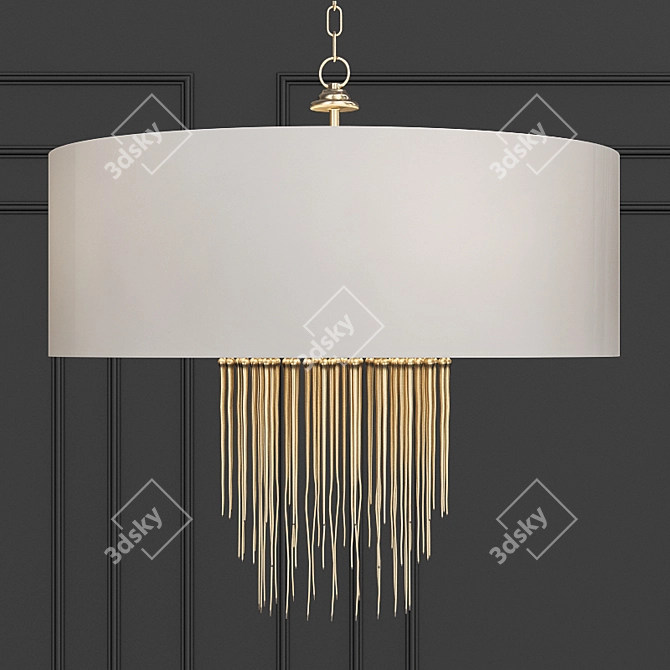 Elegant Zareen Chandelier: Illuminate in style 3D model image 1