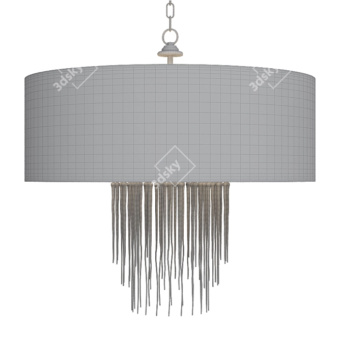 Elegant Zareen Chandelier: Illuminate in style 3D model image 2