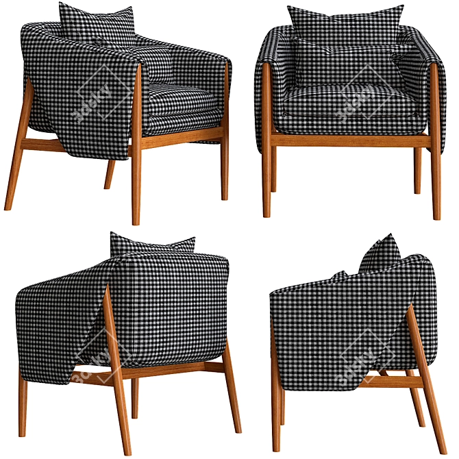 Marconato & Zappa Enne Gross Chair 3D model image 1