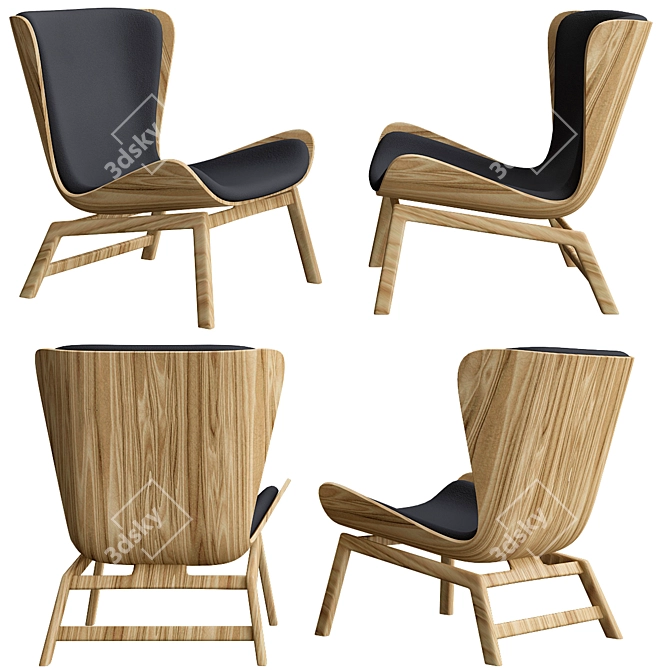 Comfortable Reading Chair 3D model image 1