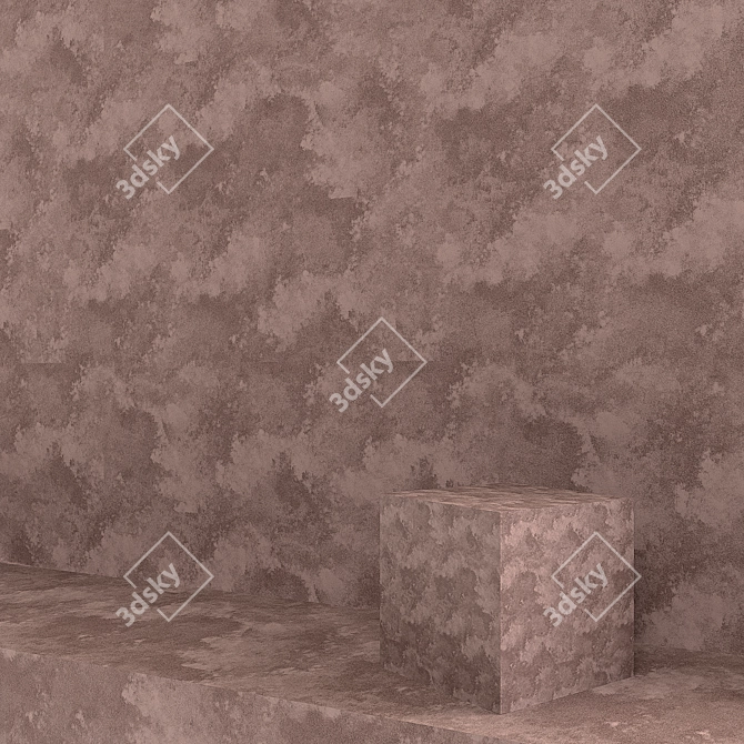 Zamshaa Decorative Plaster: Elegant Textured Finish 3D model image 1