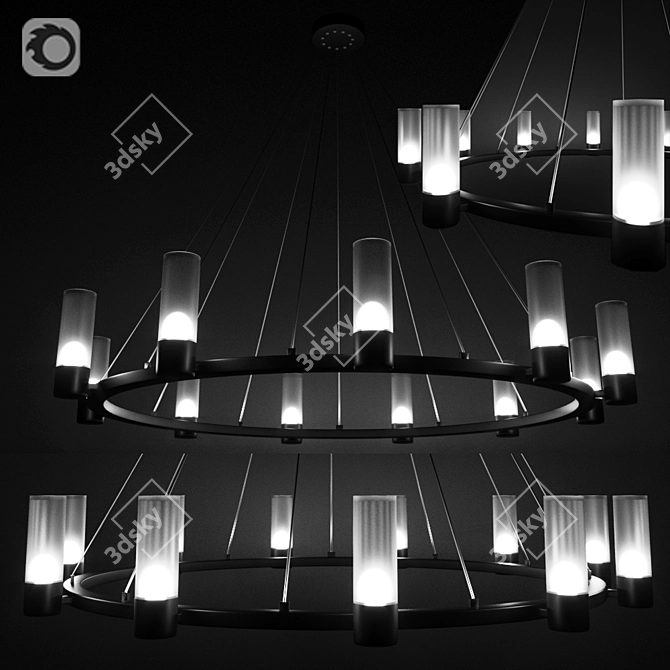 Loft4you Chandelier Elegance 3D model image 2