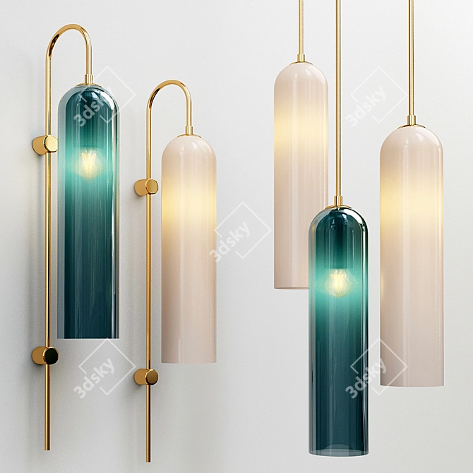 Ethereal Glow: Float Minimalist Lighting 3D model image 1