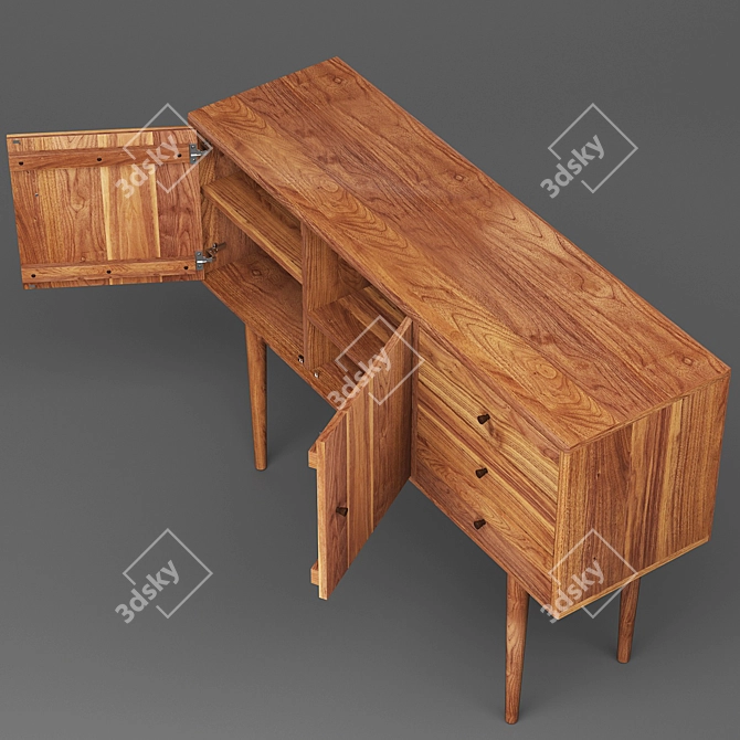 Modern Grove Storage Cabinets 3D model image 3