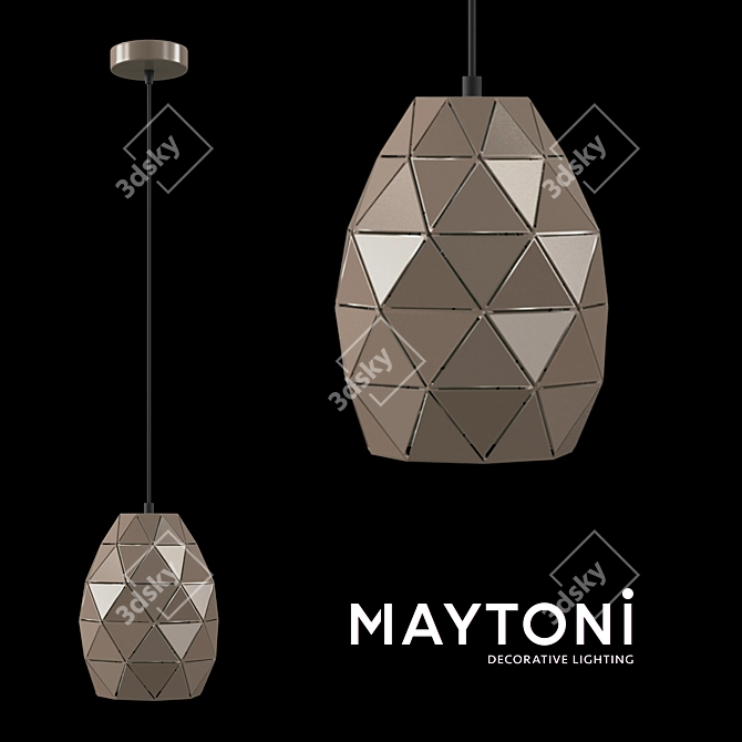 Louvre Pendant Hanging Lamp 3D model image 2