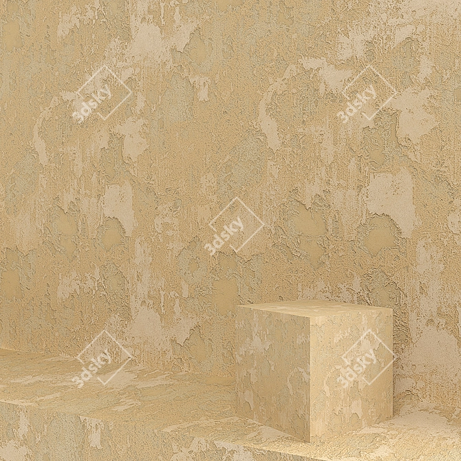 Travertine Loft Decorative Plaster 3D model image 1