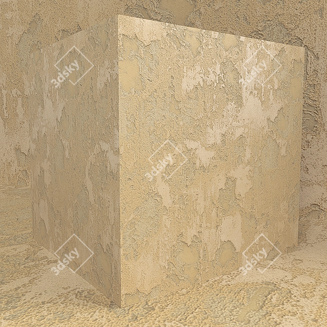 Travertine Loft Decorative Plaster 3D model image 2