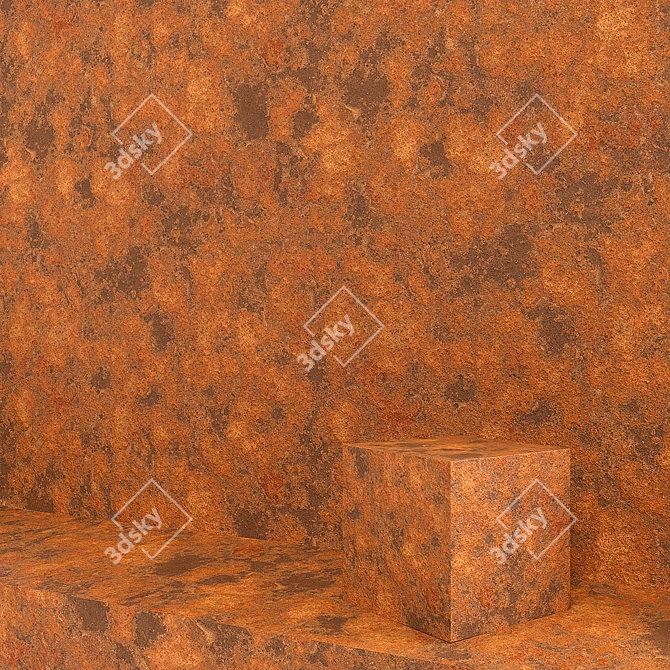 Vintage Rustic Decorative Plaster 3D model image 1