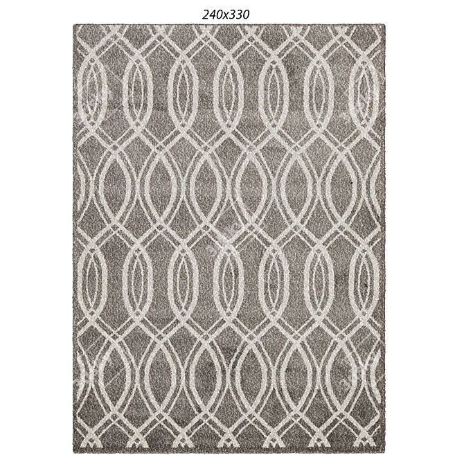 Hemish Indoor Outdoor Rug: Stylish Versatility 3D model image 1