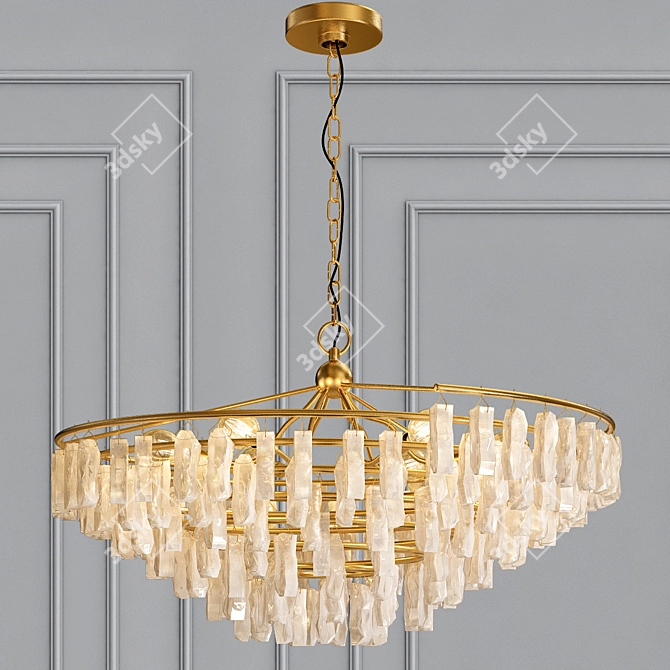 Elegant Tempest Chandelier 3D model image 1