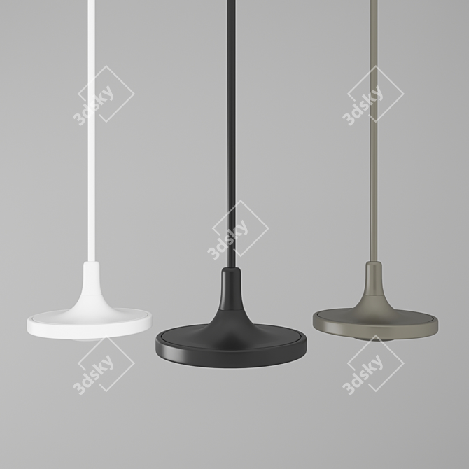 Minimalist LED Pendant Light 3D model image 1