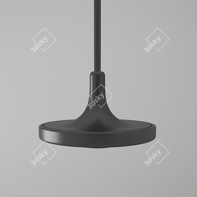 Minimalist LED Pendant Light 3D model image 2