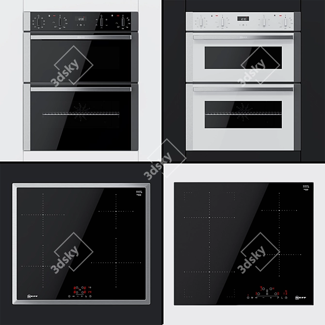 Neff Dual Ovens & Cooking Surfaces 3D model image 1