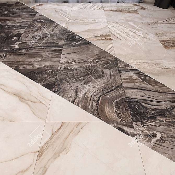 Luxury Marble Floor Set - Vray 3D model image 1