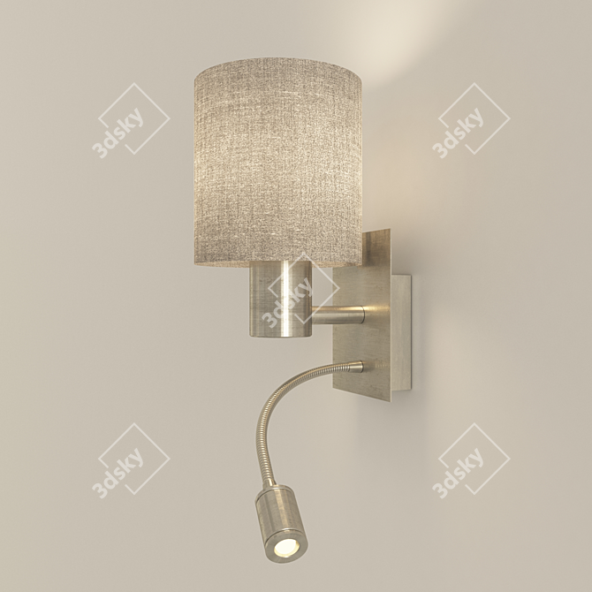 Elegant Wall Lamp: 3Dmax 2013 & Vray 3D model image 1