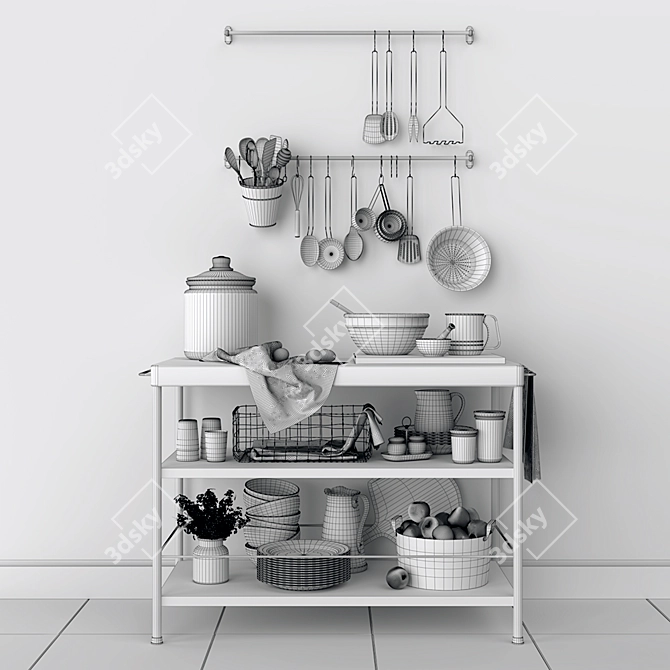 Williams Sonoma Open Kitchen Set 3D model image 2