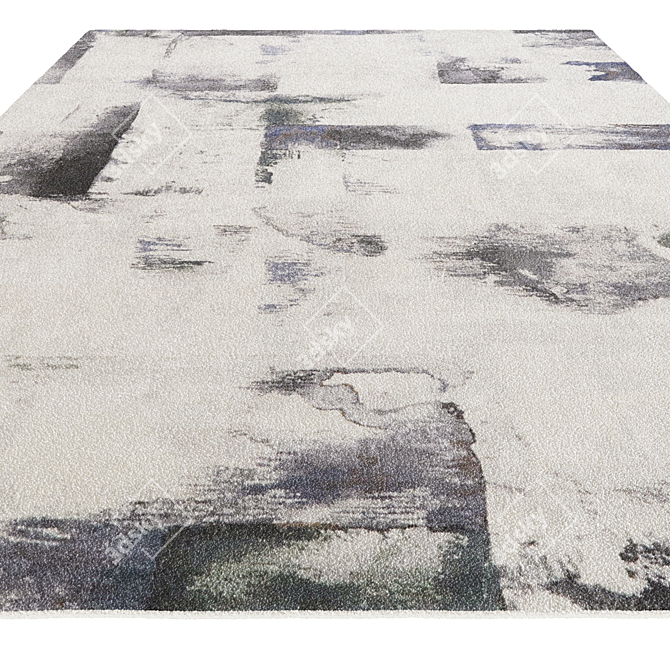 Gray Veil Imperial Rug 3D model image 2