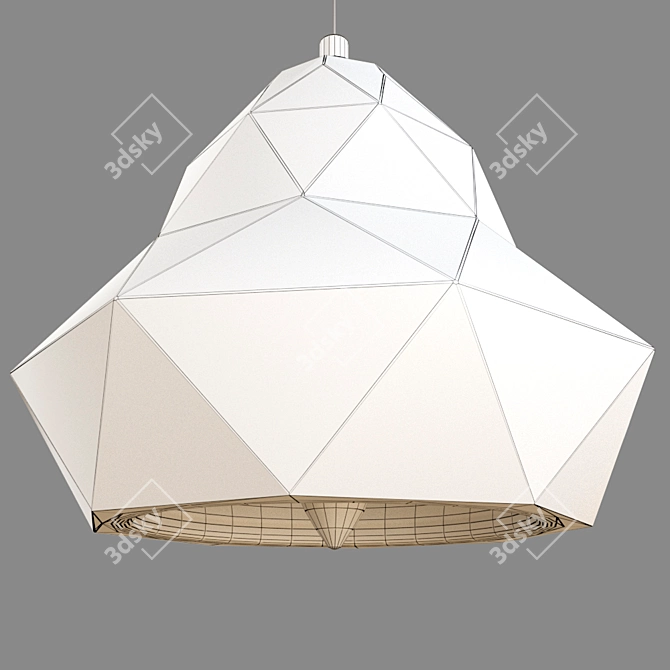 Modern Sand Concrete Lamp 3D model image 3