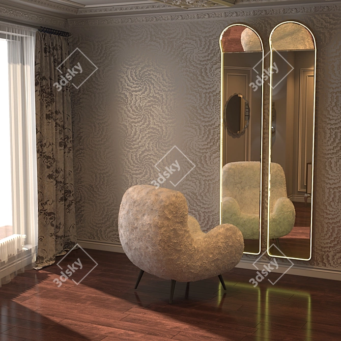 Stardust Mirror: Pietro Russo Designer 3D model image 3