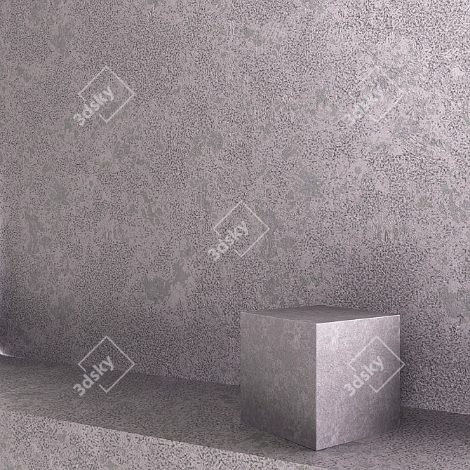 Polished Metal Decorative Plaster 3D model image 1