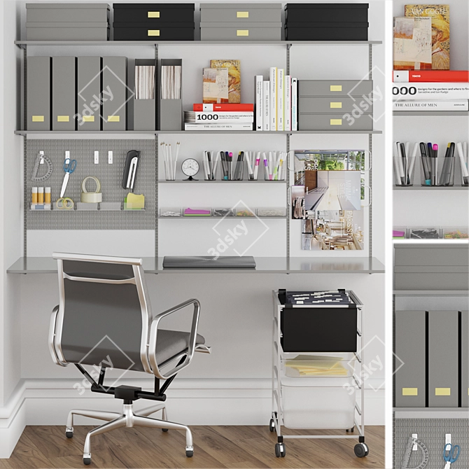 Ultimate Office Furniture Collection 3D model image 1