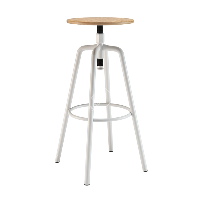 Sleek and Stylish Jankurtz Bar Stool 3D model image 1