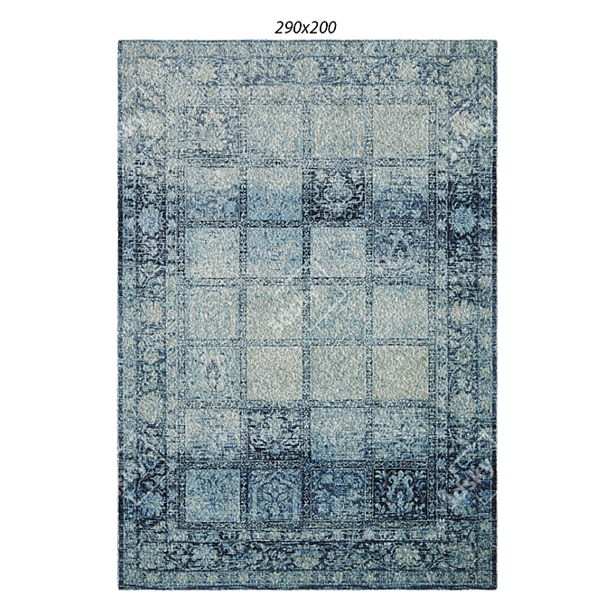 Modern Matilda Rug: Temple & Webster 3D model image 1