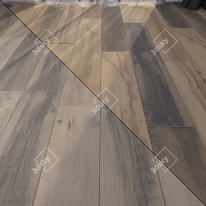 Premium Parquet Floor Set - Vray Material 3D model image 1