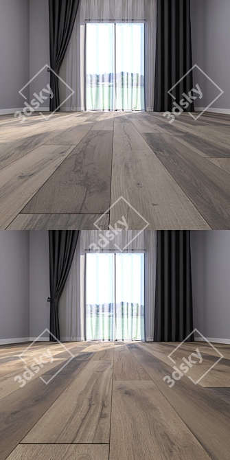 Premium Parquet Floor Set - Vray Material 3D model image 3