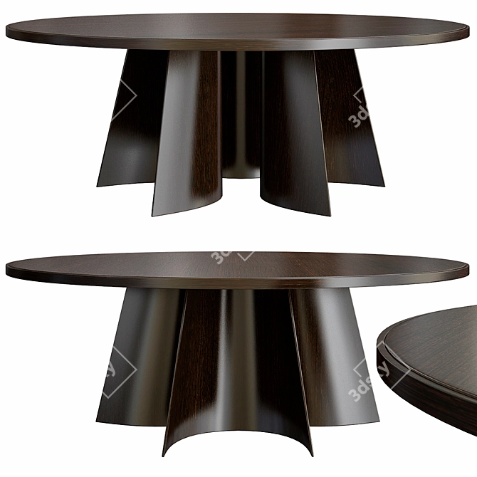 Elegant Kensington Round Table 3D model image 1