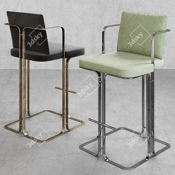 Modern SG2 Murena Bar Stool 3D model image 1